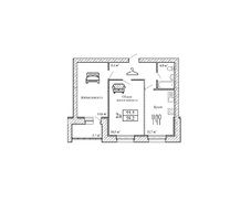 Двухкомнатная квартира (59.2 м²) - 2А