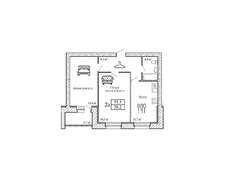 Двухкомнатная квартира (59.2 м²) - 2А